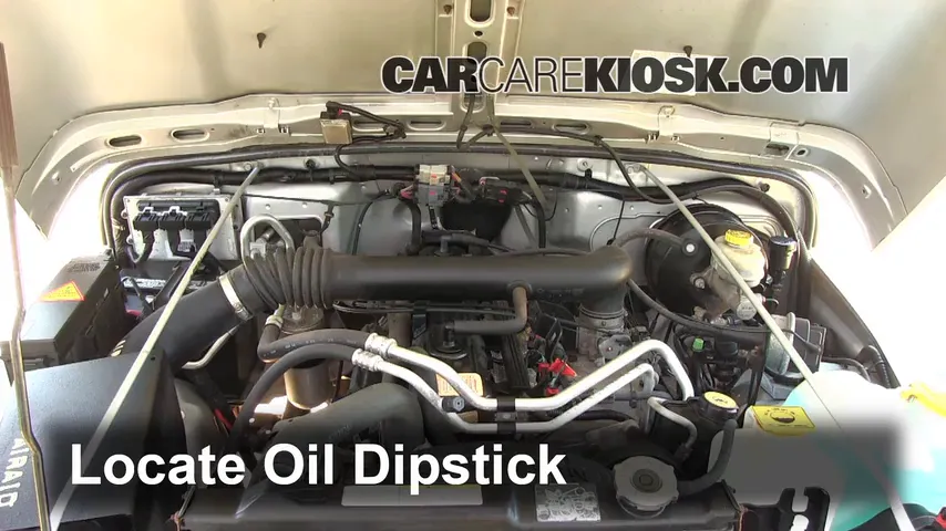 2004 Jeep Wrangler Rubicon 4.0L 6 Cyl. Oil Check Oil Level